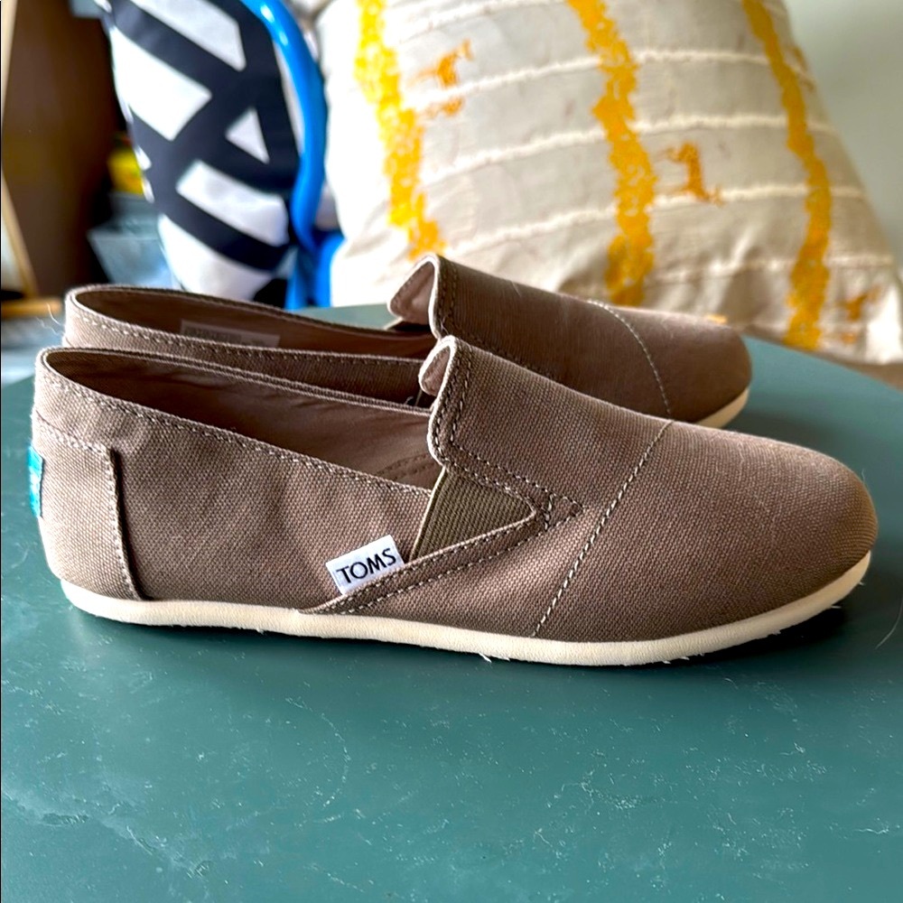 TOMS Dusty Olive Slip-On Shoes